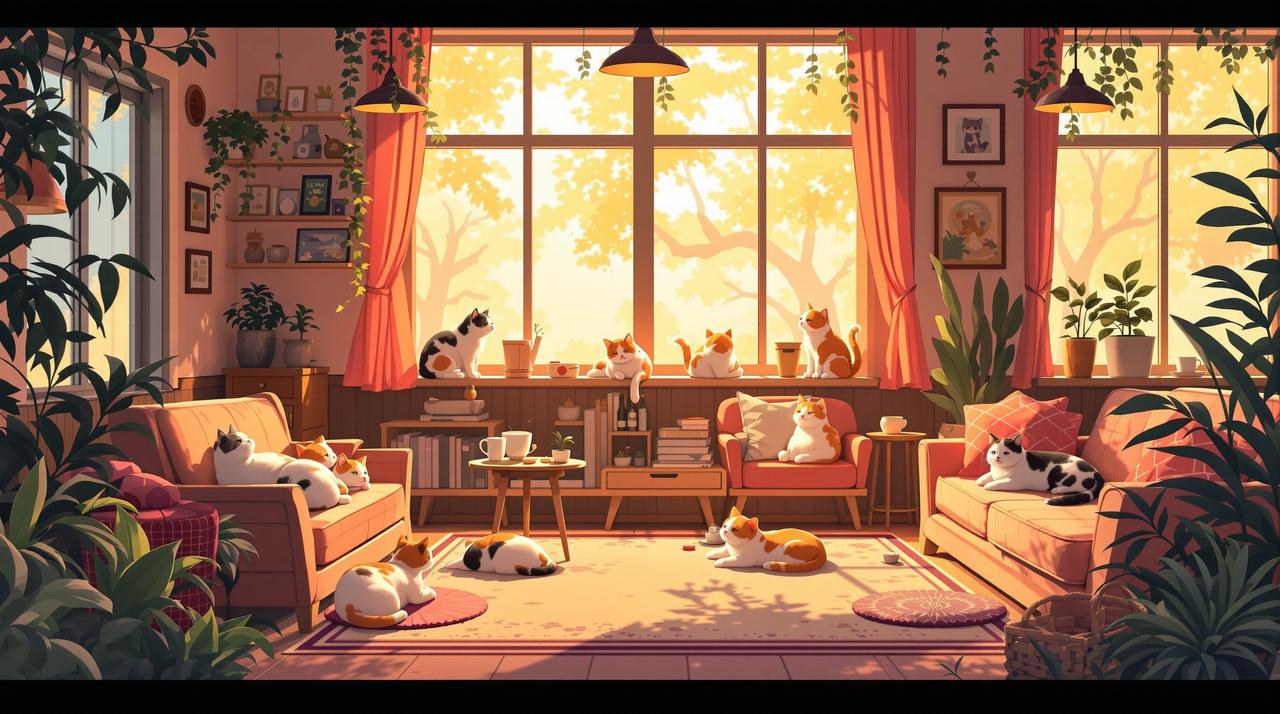 ai短剧制作软件作品 - 《咖啡店的猫》